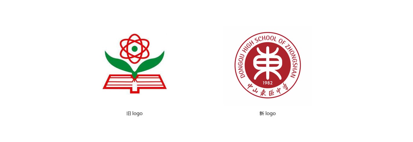 中山東區中學_新舊logo